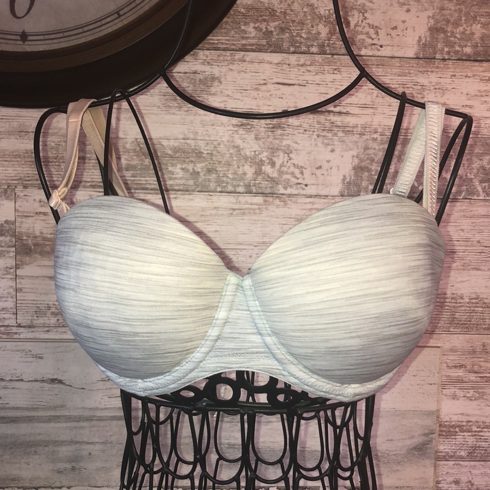 Gray Pink Victoria's Secret Wear everyWhere Multi-way push up bra size 32D​​​